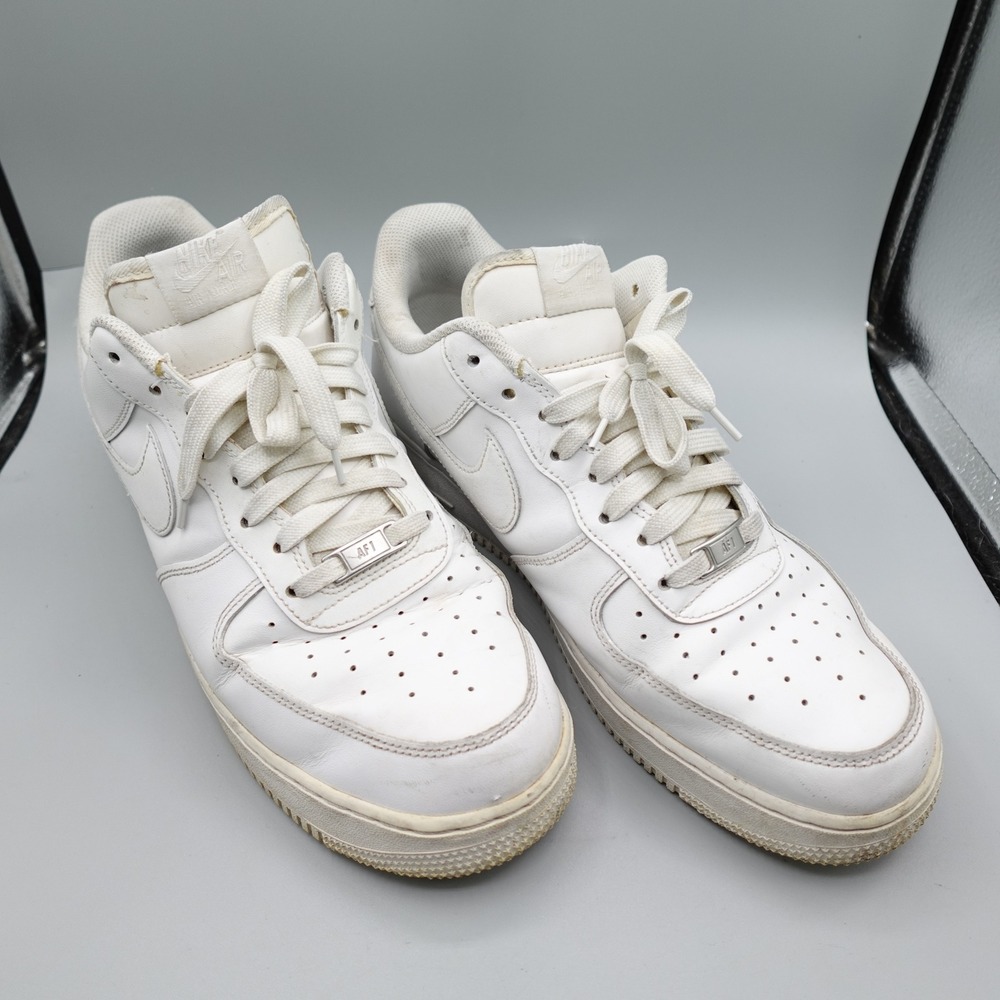 Nike Air Force 1 07 Shoes Mens 12 White Low Top Sneakers 315122-111 AF1 Classic